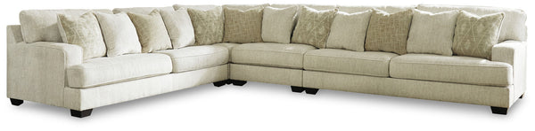 Rawcliffe Left Arm Facing Sofa 4 Pc Sectional Parchment