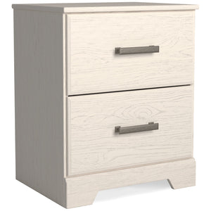 Stelsie - White - Two Drawer Night Stand