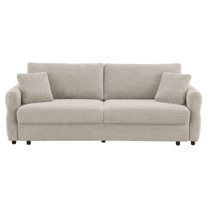 Haran - Sofa With Sleeper - Beige Fabric