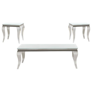Carone - Glass Top Coffee Table Set