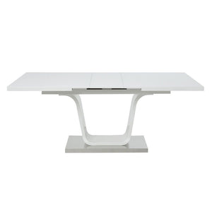 Kamaile - Dining Table With Leaf - White High