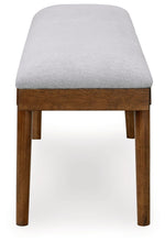 Lyncott - Gray / Brown - Large Upholstered Dining Room Bench