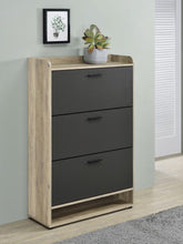 Denia 3-tier Engineered Wood Shoe Cabinet – Grey
