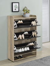 Denia 3-tier Engineered Wood Shoe Cabinet – Grey