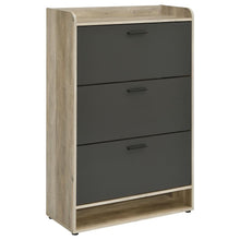 Denia 3-tier Engineered Wood Shoe Cabinet – Grey