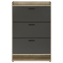 Denia 3-tier Engineered Wood Shoe Cabinet – Grey