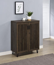 Brixton 2-door Entryway Shoe Storage Cabinets – Smoked Oak