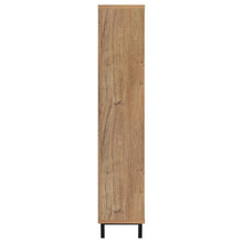 Teller 80-inch 4-door Tall Shoe Storage Cabinet – Natural Oak