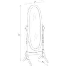 Foyet Wood Adjustable Full Length Cheval Mirror – Black