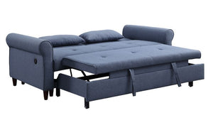 Nichelle - Futon - Blue Fabric