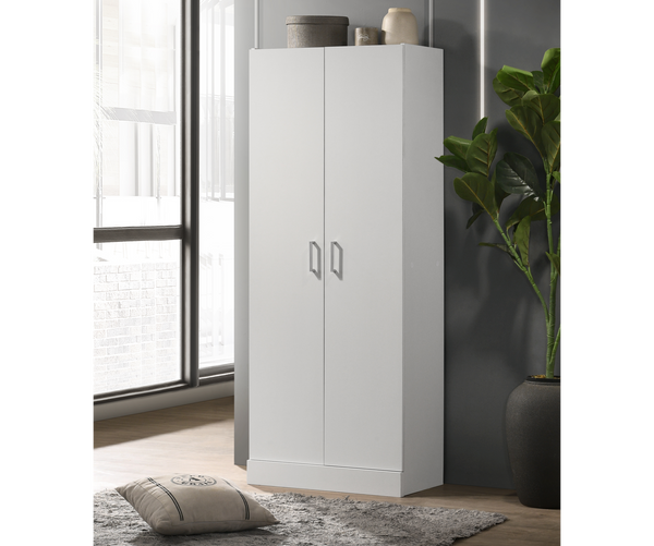 Alara White 23.5"W Double Door Storage Cabinet