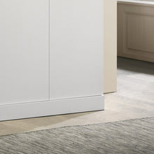 Declan 46"W White 3-Door Wardrobe Cabinet Armoire