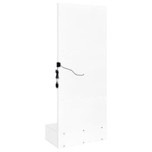 Spector 1-drawer Lighted Full-Length Floor Mirror – White High Gloss