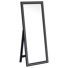 Windrose 28 x 67 Inch Tempered LED Standing Mirror – Black