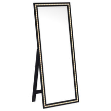 Windrose 28 x 67 Inch Tempered LED Standing Mirror – Black