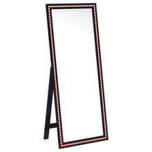Windrose 28 x 67 Inch Tempered LED Standing Mirror – Black