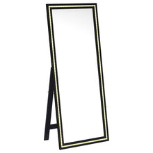 Windrose 28 x 67 Inch Tempered LED Standing Mirror – Black