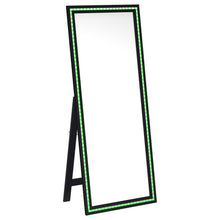 Windrose 28 x 67 Inch Tempered LED Standing Mirror – Black