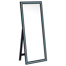 Windrose 28 x 67 Inch Tempered LED Standing Mirror – Black