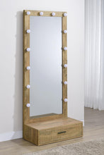 Spector 1-drawer Lighted Full-Length Floor Mirror – Mango