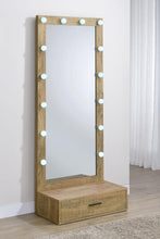 Spector 1-drawer Lighted Full-Length Floor Mirror – Mango