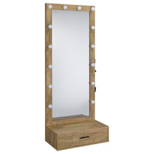 Spector 1-drawer Lighted Full-Length Floor Mirror – Mango