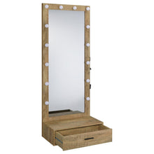 Spector 1-drawer Lighted Full-Length Floor Mirror – Mango