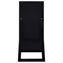 Cadence Tempered Glass Full Length Standing Mirror – Black Oak
