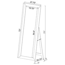 Cadence Tempered Glass Full Length Standing Mirror – Mango