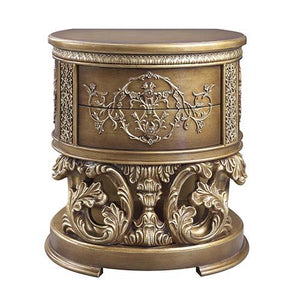 Constantine - Nightstand - Brown & Gold Finish