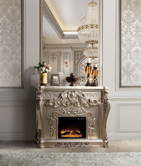 Sorina Fireplace Antique Silver