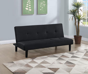 Stanford - Upholstered Tufted Convertible Sofa Bed - Black