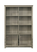 Nyla 47"W Gray Oak Bookcase Shelf
