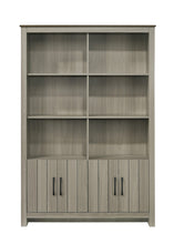 Nyla 47"W Gray Oak Bookcase Shelf