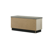 Brett 38.5"W Oak Finish Shoe Cabinet