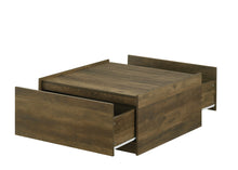 Travon 31.5" Oak Finish Square Coffee Table