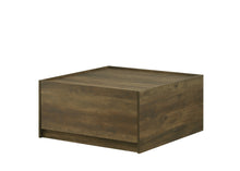 Travon 31.5" Oak Finish Square Coffee Table