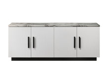 Matilda 63" White Cabinet TV Stand