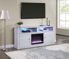 Terra 70" White Walnut Finish TV Stand Console