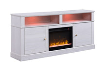 Terra 70" White Walnut Finish TV Stand Console