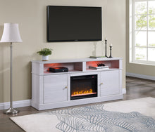 Terra 70" White Walnut Finish TV Stand Console