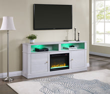 Terra 70" White Walnut Finish TV Stand Console