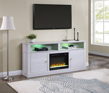 Terra 70" White Walnut Finish TV Stand Console