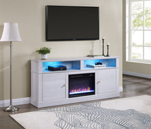 Terra 70" White Walnut Finish TV Stand Console