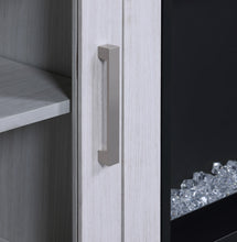 Summit 70" White Walnut Finish TV Stand