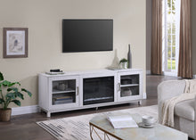 Summit 70" White Walnut Finish TV Stand
