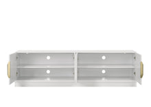 Palmer 70"W White 4-Door TV Stand
