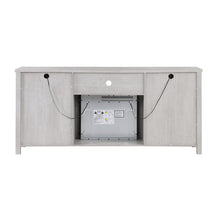 Ellington 70"W Light Gray Finish Fireplace TV Stand Console