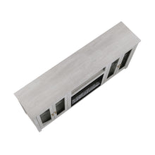 Ellington 70"W Light Gray Finish Fireplace TV Stand Console