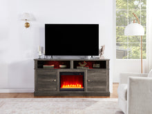 Terra 70"W Gray Walnut Finish TV Stand Console